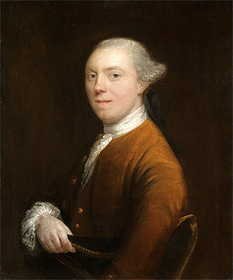 Portrait of Captain Sharpe, c.1757/58 by Gainsborough | Painting Reproduction