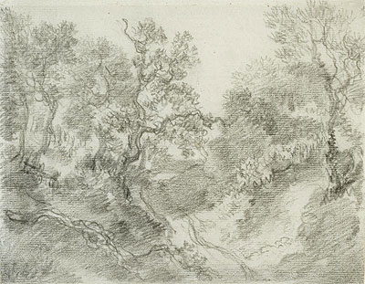 Wooded Landscape, n.d. | Gainsborough | Gemälde Reproduktion