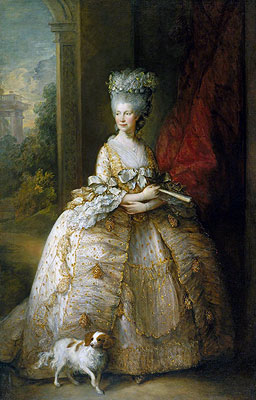 Queen Charlotte, 1781 by Gainsborough | Painting Reproduction