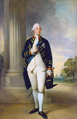 George III, 1781 by Gainsborough | Painting Reproduction