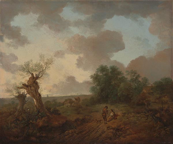 Suffolk Landschaft, c.1755 | Gainsborough | Gemälde Reproduktion