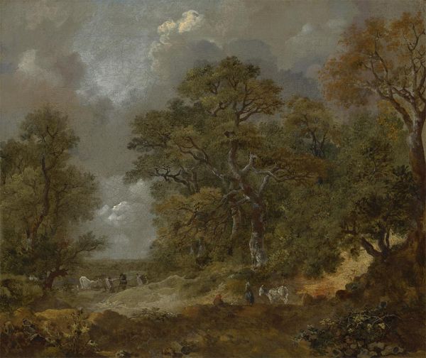 Eine Zigeunerszene, c.1746/47 | Gainsborough | Gemälde Reproduktion