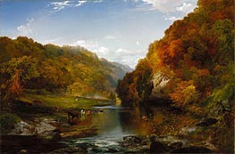 Autumn on the Wissahickon, 1864 by Thomas Moran | Painting Reproduction