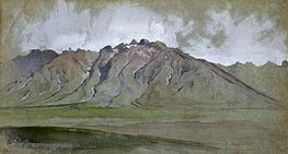 The Ruby Range, Nevada, 1879 by Thomas Moran | Painting Reproduction