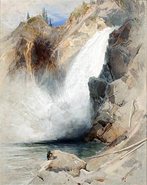 Die oberen Wasserfälle des Yellowstone, 1872 von Thomas Moran | Gemälde-Reproduktion