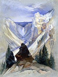 The Grand Canyon of the Yellowstone, 1872 by Thomas Moran | Painting Reproduction