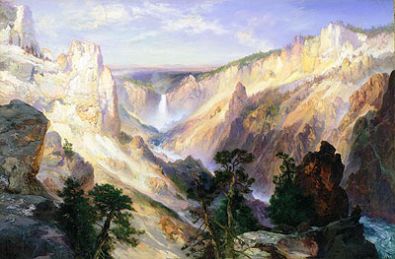 Grand Canyon of the Yellowstone, Wyoming | Thomas Moran | Painting