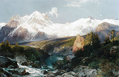Die Teton-Reihe, 1897 | Thomas Moran | Gemälde Reproduktion