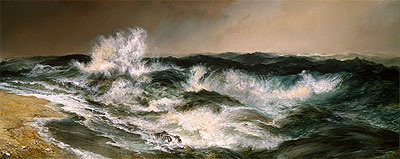 The Much Resounding Sea, 1884 | Thomas Moran | Painting Reproduction