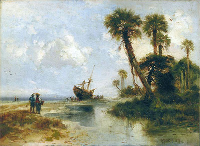 Fort George Island, Florida | Thomas Moran | Painting Reproduction