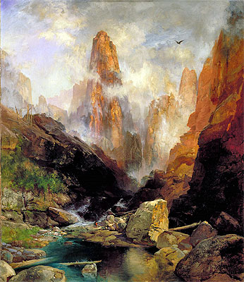 Mist in Kanab Canyon, Utah, 1892 | Thomas Moran | Painting Reproduction