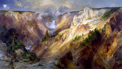 The Grand Canyon of the Yellowstone | Thomas Moran | Painting Reproduction