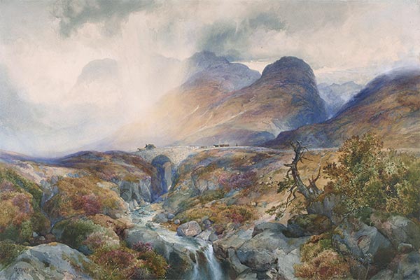 Pass at Glencoe, Scotland, 1882 | Thomas Moran | Painting Reproduction