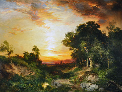 Sunset, Amagansett, 1905 | Thomas Moran | Painting Reproduction