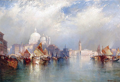 Venetian Scene, 1894 | Thomas Moran | Gemälde Reproduktion