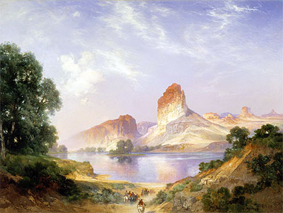 An Indian Paradise (Green River, Wyoming), 1911 | Thomas Moran | Gemälde Reproduktion