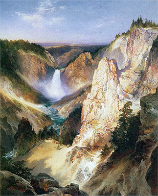 Great Falls of Yellowstone | Thomas Moran | Painting Reproduction