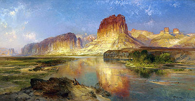 Green River of Wyoming, 1878 | Thomas Moran | Painting Reproduction