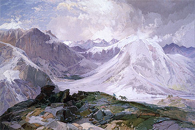 The Musquito Trail, Rocky Mountains of Colorado, 1875 by Thomas Moran | Painting Reproduction
