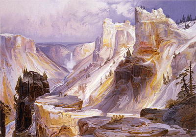 The Grand Canon, Yellowstone, 1875 by Thomas Moran | Painting Reproduction