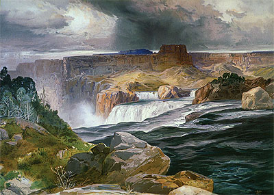 Great Falls of Snake River, 1876 | Thomas Moran | Painting Reproduction