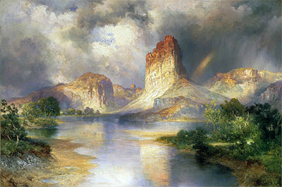 Cliffs of Green River, Wyoming, c.1909/10 | Thomas Moran | Painting Reproduction