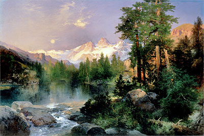 The Three Tetons | Thomas Moran | Painting Reproduction