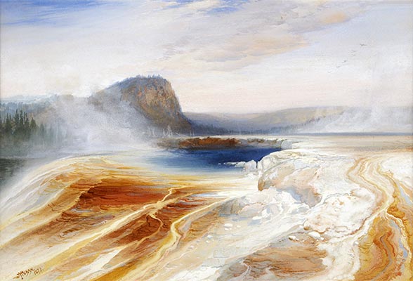 Unteres Geysirbecken, 1873 | Thomas Moran | Gemälde Reproduktion