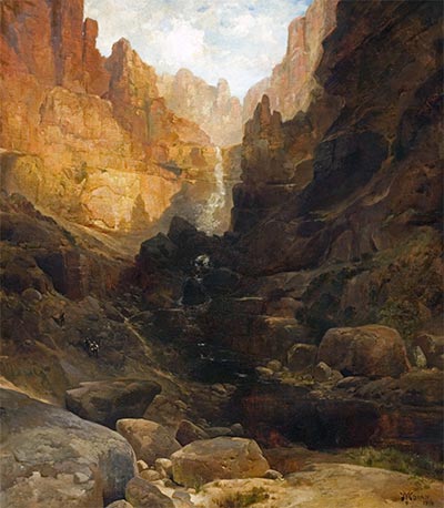 Seitenschlucht des Colorado, 1878 | Thomas Moran | Gemälde Reproduktion