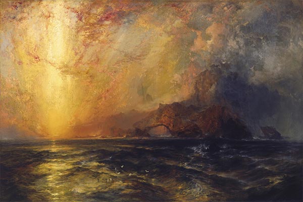 Fiercely the Red Sun Descending, n.d. | Thomas Moran | Painting Reproduction