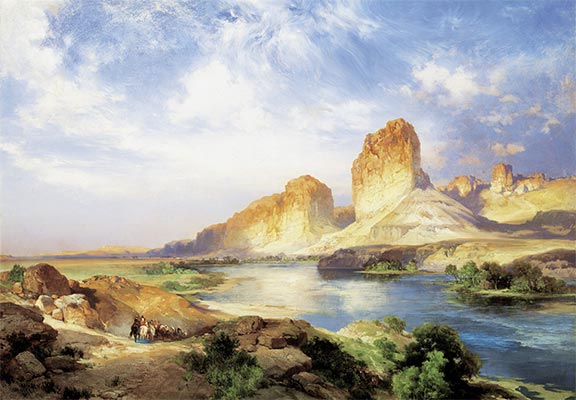 Green River, Wyoming, 1907 | Thomas Moran | Gemälde Reproduktion