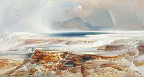 Heiße Quellen des Yellowstone, 1872 | Thomas Moran | Gemälde Reproduktion