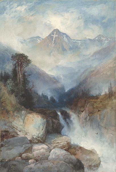 Berg des Heiligen Kreuzes, 1890 | Thomas Moran | Gemälde Reproduktion