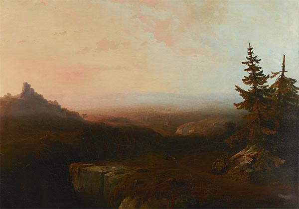 Mountain Scene, c.1865 | Thomas Moran | Painting Reproduction