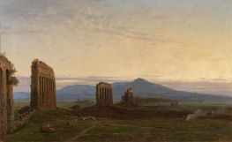 View of the Claudean Aqueduct Near Rome, 1859 by Thomas Worthington Whittredge | Painting Reproduction