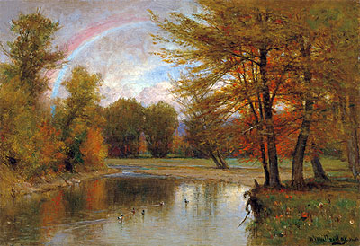 The Rainbow, Autumn, Catskill, c.1880/90 | Thomas Worthington Whittredge | Gemälde Reproduktion