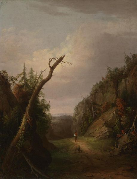 Scene Near Hawk's Nest, 1845 | Thomas Worthington Whittredge | Gemälde Reproduktion