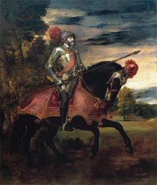 Kaiser Karl V. zu Pferde | Titian | Gemälde Reproduktion