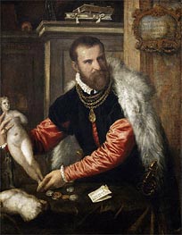 Portrait of Jacopo Strada, c.1567/68 by Titian | Painting Reproduction