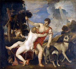 Venus and Adonis, c.1553/54 by Titian | Painting Reproduction