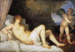 Danae, Undated by Titian | Painting Reproduction