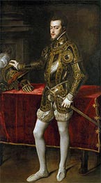 Felipe II, c.1550/51 von Titian | Gemälde-Reproduktion