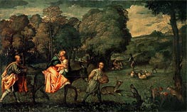 The Flight into Egypt, c.1508 by Titian | Painting Reproduction