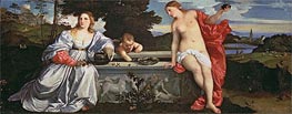 Sacred and Profane Love, c.1515 by Titian | Painting Reproduction