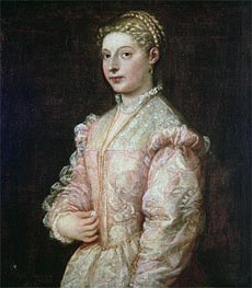 Portrait of Lavinia Vecellio, Undated by Titian | Painting Reproduction