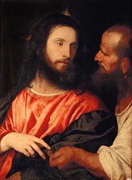 Tribute Money, c.1516 by Titian | Painting Reproduction