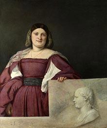 Portrait of a Lady (La Schiavona), c.1510/12 von Titian | Gemälde-Reproduktion