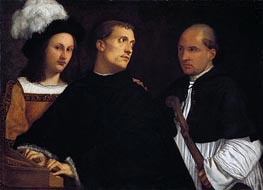 The Interrupted Concert, c.1510 by Titian | Painting Reproduction