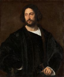 Portrait of a Young Man, c.1520 by Titian | Painting Reproduction