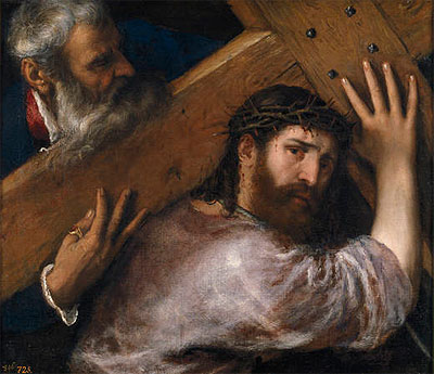 Christ and the Cyrenian, 1547 | Titian | Gemälde Reproduktion